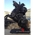 bronze Napoleon sculpture riding horse statue